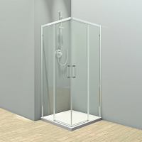 Душевой угол Veconi RV-47 Арт. RV47-80-01-C4 Стекло прозрачное/6 мм