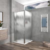 Душевой уголок, прямоугольный VSR-1I809090CH 800/900х900х1900 профиль хром стекло шиншилла VINCEA