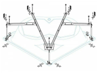 Передняя панель для акриловой ванны CETINA-150-MF  Cezares