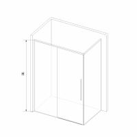 Душевой уголок RGW SV-42-1B (SV-12B + Z-060-2B) прямоугольный  140* 80*195 323242148-014 профиль Чёрный стекло Прозрачное 6 мм RGW