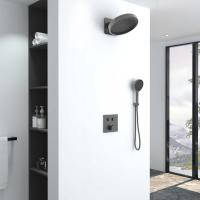 Душевой комплект встраиваемый, двухрежимный  цвет вороненая сталь VSFW-421I3GM VINCEA