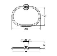 Полотенцедержатель CZR-F-8985 Хром CEZARES