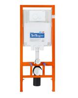 Комплект:Унитаз подвесной Cezares SFERA. Сиденье.Система инсталляция.Клавиша. BB046CHR/BB2111SC/BB002-80/BB014-SR-BIANCO BELBAGNO