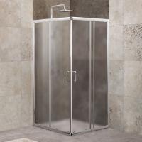 Душевой уголок квадратный UNIQUE-A-2-85/100-P-Cr (850-1000)x(850-1000)x1900 BelBagno