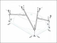 Металлический каркас для акриловой ванны  PLITVICE-MF  CEZARES