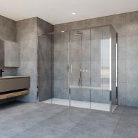 Душевой уголок, прямоугольный VSR-1G29018CL 1800х900х1900 профиль хром стекло прозрачное VINCEA