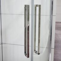 Душевой уголок RGW SV-53 полукруглый  80*80*200 06325388-11 профиль Хром стекло Прозрачное 6 мм RGW