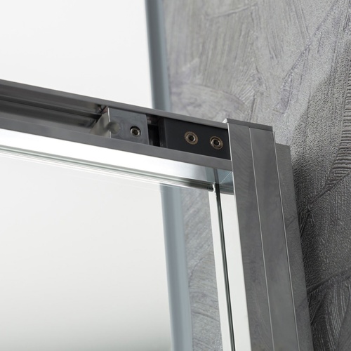Душевой уголок, квадратный/прямоугольный Slim-U VSS-2SU900CLB 900х900x2000 цвет черный стекло прозрачное Vincea